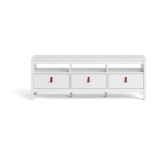 Comodă TV albă 151x54 cm Madrid – Tvilum