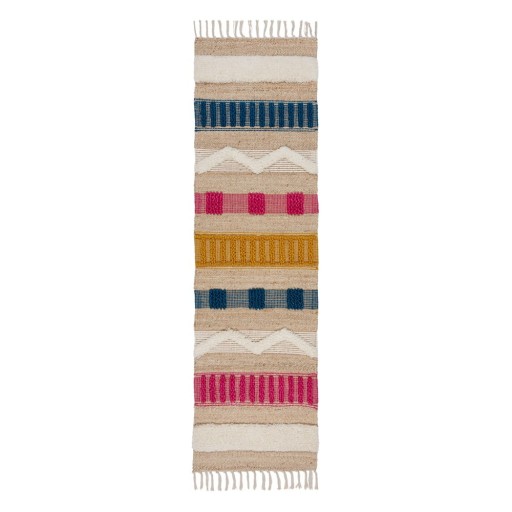 Covor tip traversă în culoare naturală 60x230 cm Medina – Flair Rugs