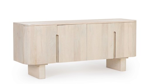 Comoda TV Serapis, Bizzotto, 140 x 40 x 58 cm, lemn de mango/MDF