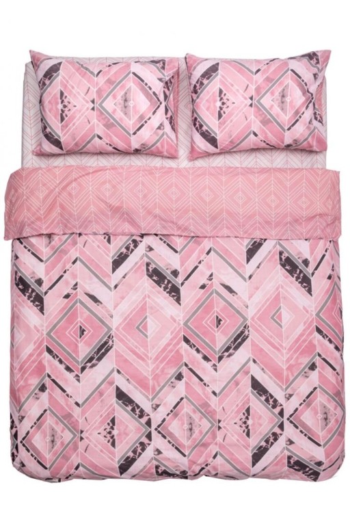 Lenjerie de pat dubla BBC Amelia, Heinner Home, 4 piese, 200x220 cm, 100% bumbac, multicolor