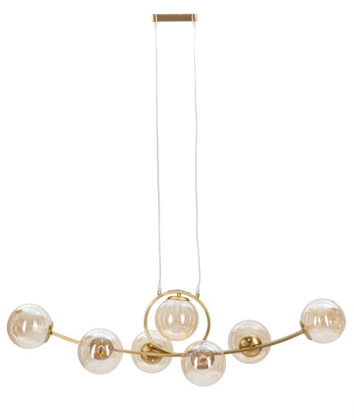 Lustra Japan, Mauro Ferretti, 115 x 36 x 116 cm, 7 x E14, 20W, fier/sticla, auriu