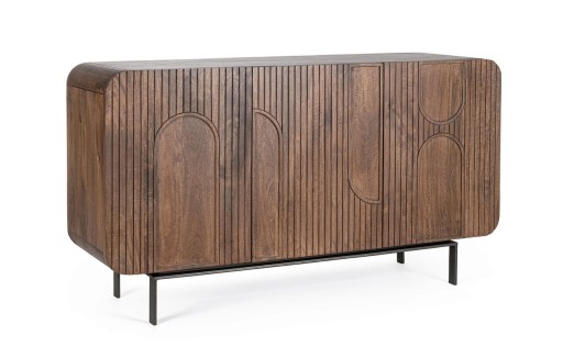 Bufet inferior Orissa, Bizzotto, 145x42x82 cm, lemn de mango/MDF, maro