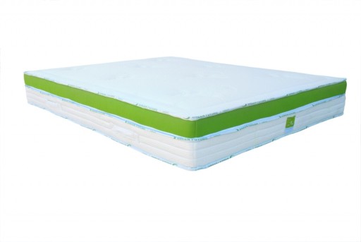 Saltea Green Future Nature Bamboo 140x200 cm, H 25 cm, Latex, Memory, Dual Confort