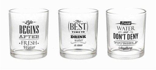Set 3 pahare, Tognana, Let&#039;s party, 300 ml, sticla, transparent