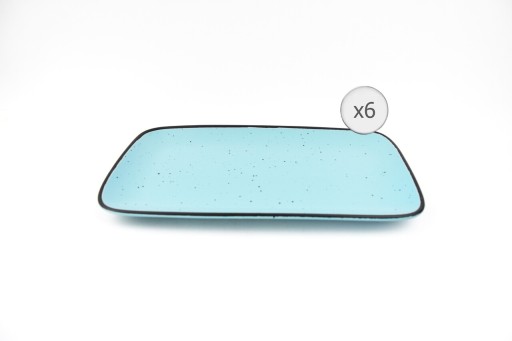 Set 6 platouri Electra, Art of Dining by Heinner, 32x20 cm, ceramica, albastru