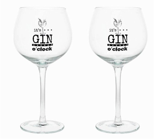 Set 2 pahare pentru gin, Tognana, Let&#039;s party, 580 ml, sticla, transparent