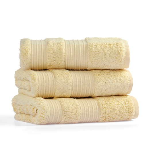 Prosop de baie, L&#039;appartement , London Wash, 60% Bumbac/40% Bambus, Galben