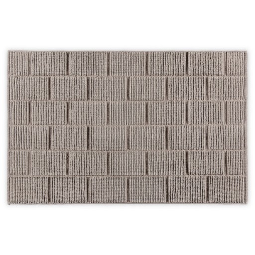 Covoras de baie, L&#039;appartement , Tile, 50x80 cm, Bumbac, Maro