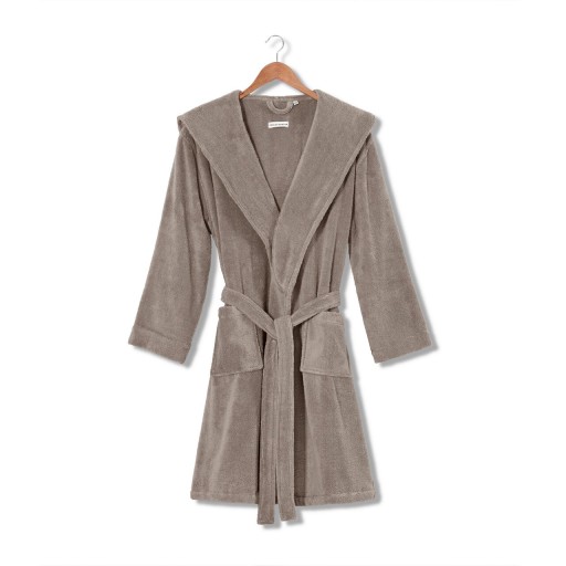 Halat de baie, L&#039;appartement , Chicago Hooded, Bumbac, Gri cald
