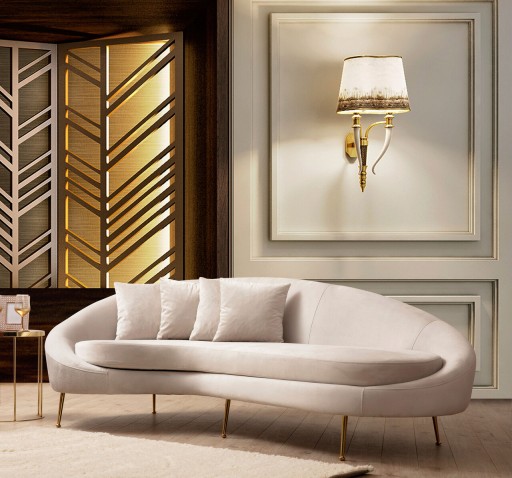 Canapea 3 locuri, Atelier del Sofa, 560ARE1348, Bej