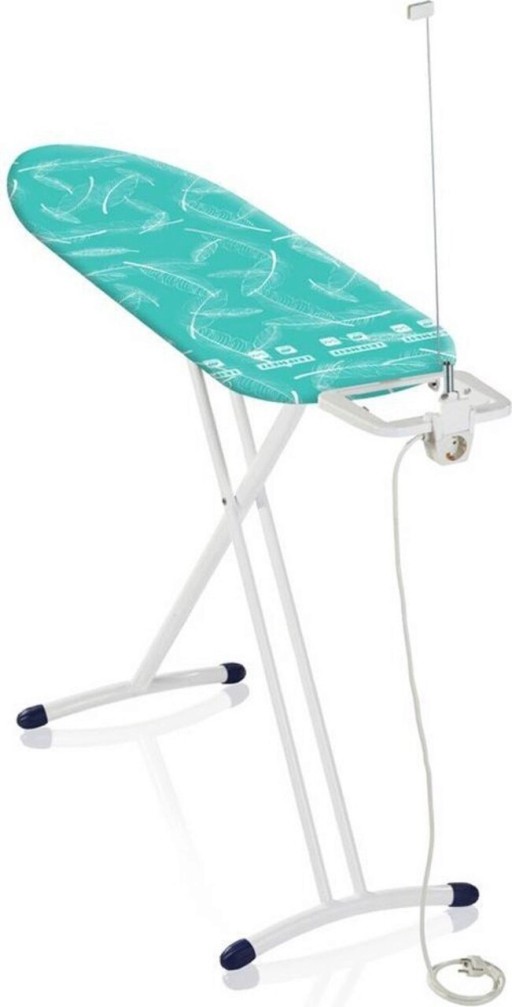 Masa de calcat, Leifheit Air Board M Solid Plus, 38 x 120 cm, turcoaz
