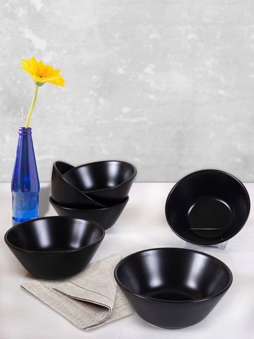 Set boluri ceramice, Hermia, 275KRM1711, Antibacterian, Negru