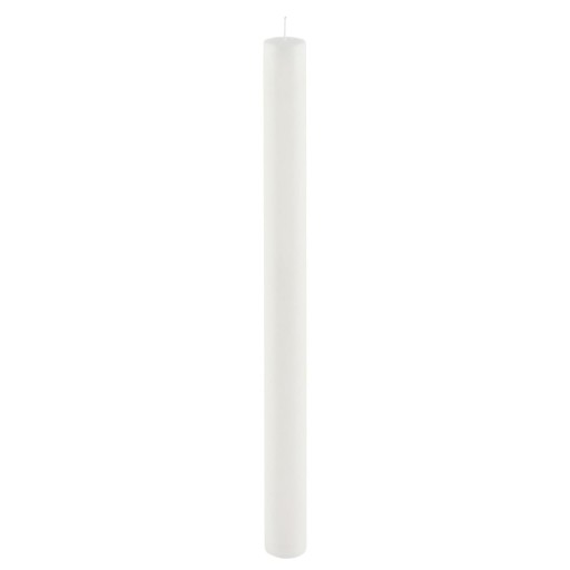 Lumânare lungă Ego Dekor Cylinder Pure, timp de ardere 53 h, alb