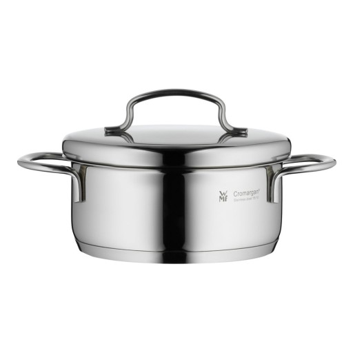 Oală din oțel inoxidabil cu capac WMF Cromargan® Mini, ⌀ 12 cm