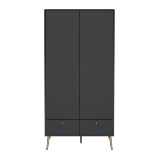 Șifonier gri antracit 99x200 cm Bodo – Tvilum