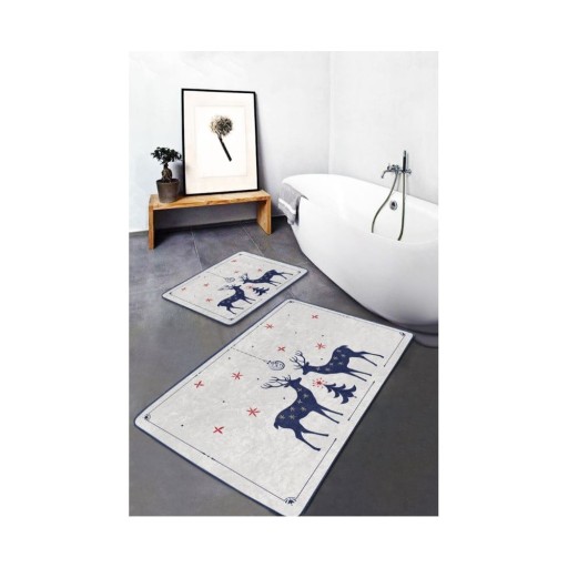 Covorașe de baie crem 2 buc. 60x100 cm – Mila Home