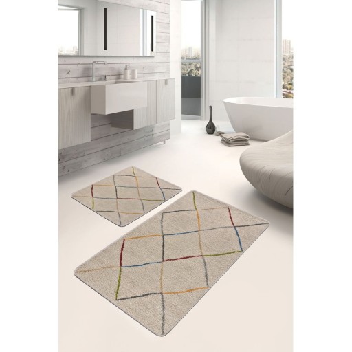 Covorașe de baie bej 2 buc. 60x100 cm – Mila Home