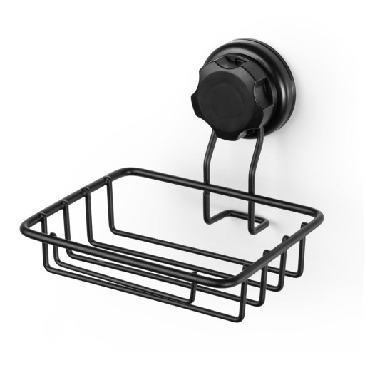 Savonieră autoadezivă de perete Compactor Bestlock Black. negru