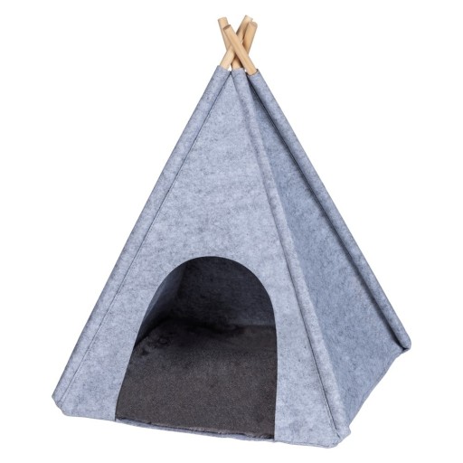 Cort tip teepee pentru animale de companie Wenko, gri deschis