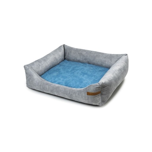 Pat albastru-gri deschis pentru câini 65x75 cm SoftBED Eco M – Rexproduct