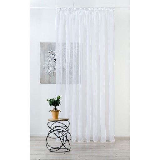 Perdea albă din voal 300x260 cm Crush – Mendola Fabrics