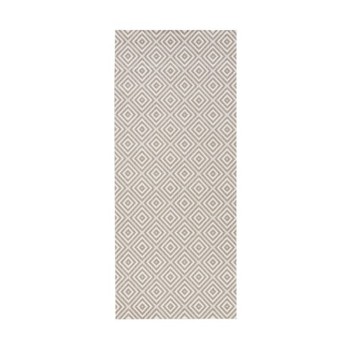 Covor de exterior NORTHRUGS Karo, 80 x 150 cm, gri