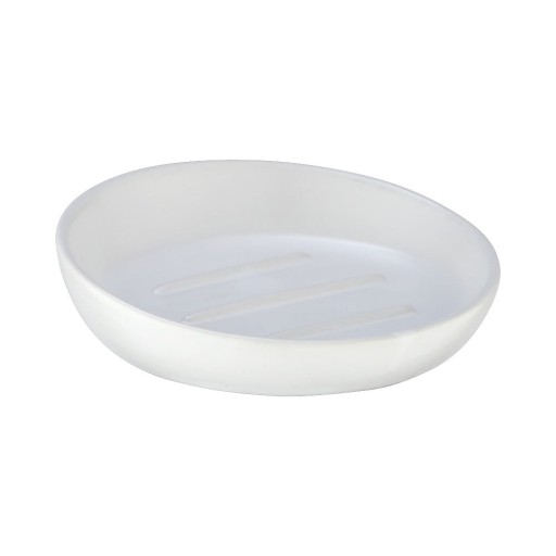 Săpunieră din ceramică Wenko Badi, alb
