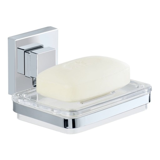 Săpunieră Wenko cu sistem de prindere Vacuum-Loc, 12 x 12 cm
