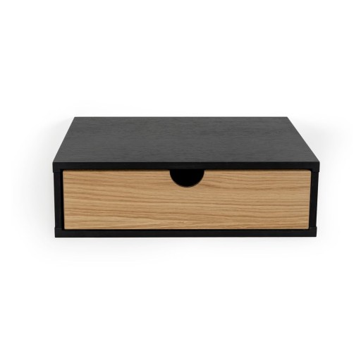 Noptieră de perete Woodman Farsta, negru
