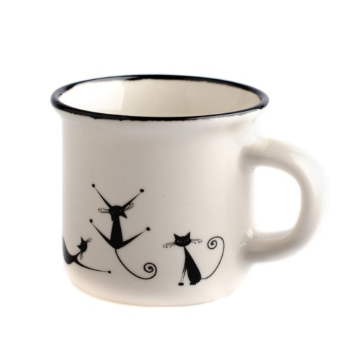 Cană din porțelan Dakls Cats Quida, 75 ml