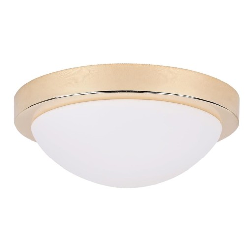 Plafonieră aurie cu abajur din sticlă ø 28 cm Roda – Candellux Lighting