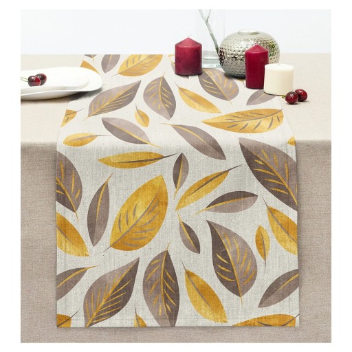 Napron de masă 40x130 cm Yellow And Brown Leaves – Mila Home