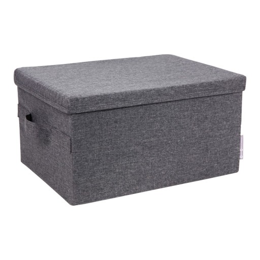 Cutie de depozitare gri din material textil cu capac 30x40x22 cm Soft Storage – Bigso