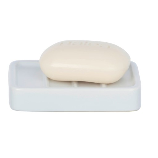 Săpunieră Wenko Hexa, ceramică, alb mat