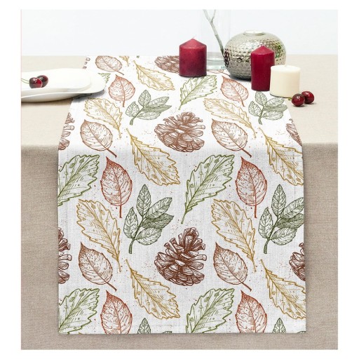 Napron de masă 40x130 cm Leaves Mix – Mila Home