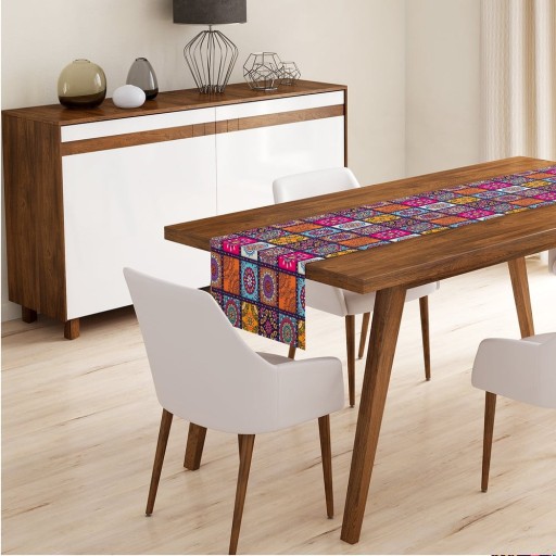 Napron de masă 45x140 cm Mandala Tiles – Minimalist Cushion Covers