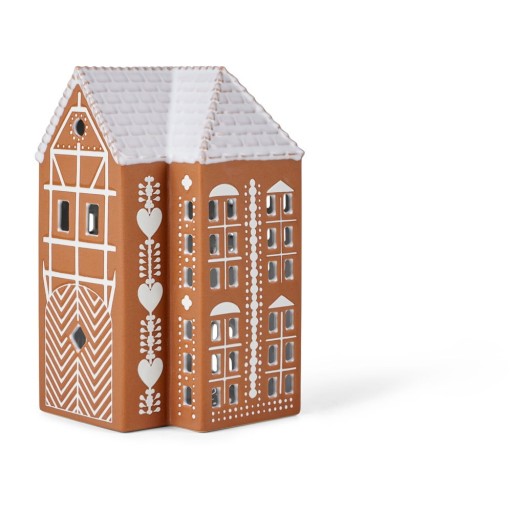 Sfeșnic pentru lumânări pastilă din ceramică Gingerbread Lighthouse – Kähler Design