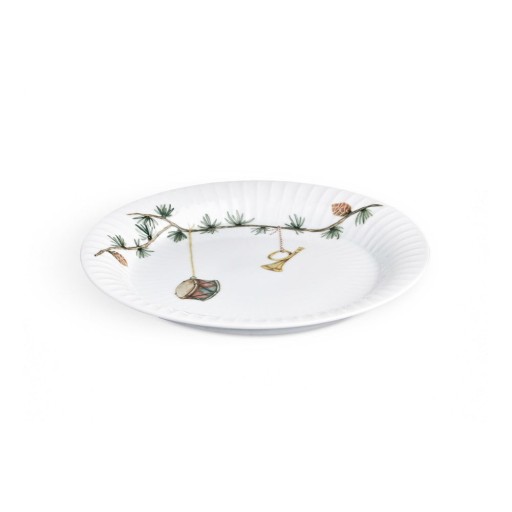 Farfurie albă pentru desert din porțelan ø 19 cm cu model de Crăciun Hammershøi Christmas – Kähler Design