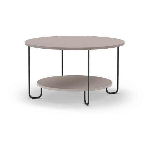 Măsuță de cafea gri rotundă ø 80 cm Tonka – Marckeric