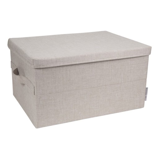 Cutie de depozitare bej din material textil cu capac 34x45x25 cm Soft Storage – Bigso Box of Sweden