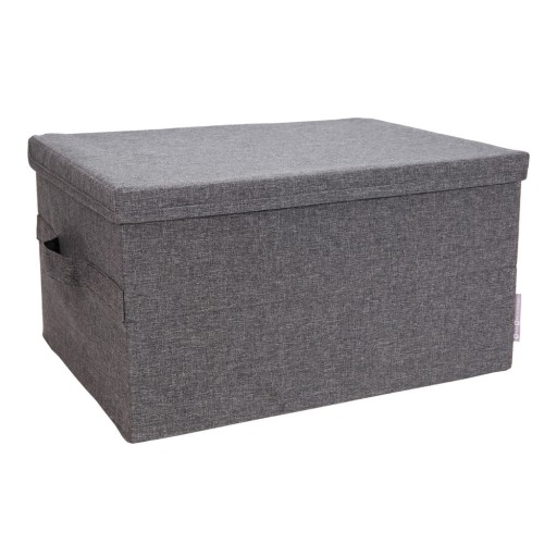 Cutie de depozitare gri din material textil cu capac 34x45x25 cm Soft Storage – Bigso Box of Sweden