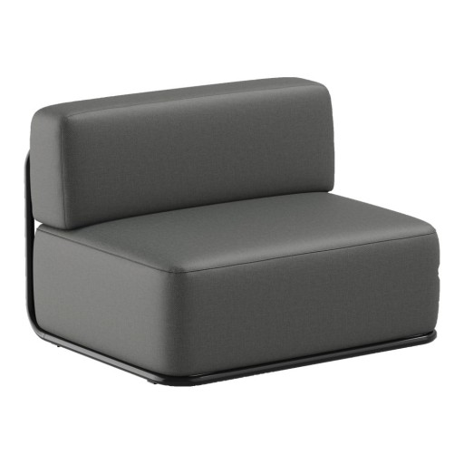 Modul de canapea de grădină gri închis (de mijloc) Straw – Sit Sit