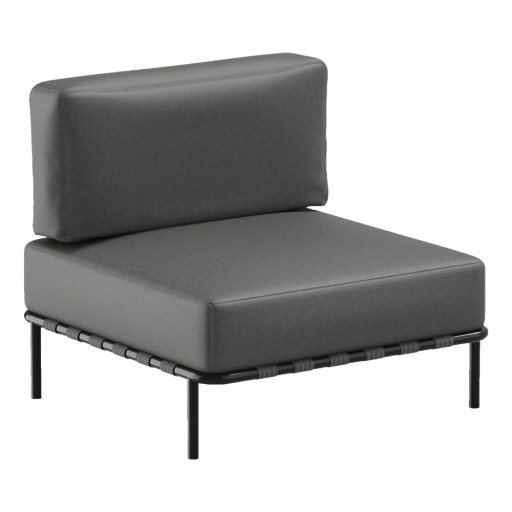 Modul de canapea de grădină gri închis (de mijloc) Salve – Sit Sit