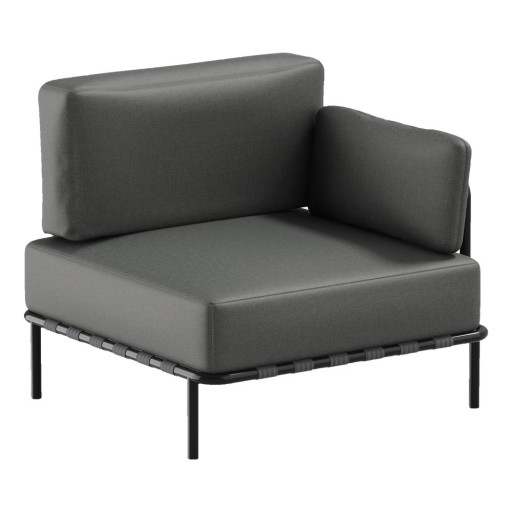 Modul de canapea de grădină gri închis (colț variabil) Salve – Sit Sit