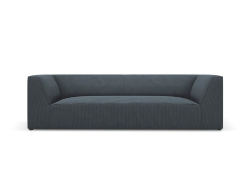 Canapea 3 locuri, Ruby, Micadoni Home, BL, 232x93x69 cm, velur, albastru