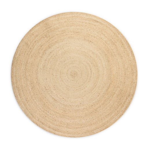 Covor fildeș reversibil rotund din iută ø 140 cm Braided Ivory – Hanse Home