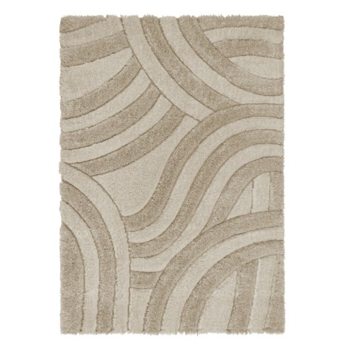 Covor bej handmade din fibre reciclate 80x150 cm Velvet – Flair Rugs