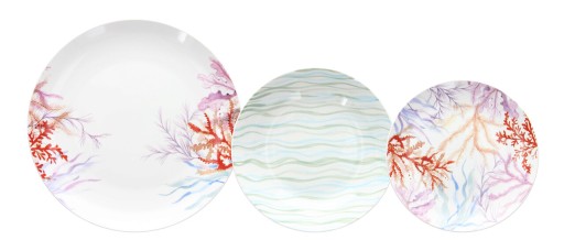 Serviciu de masa 18 piese Madison Pacifico, Tognana Porcellane, portelan, multicolor