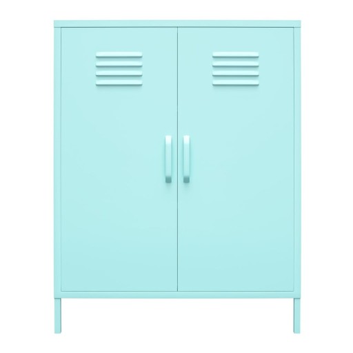 Dulap metalic albastru deschis 80x102 cm Cache - Novogratz