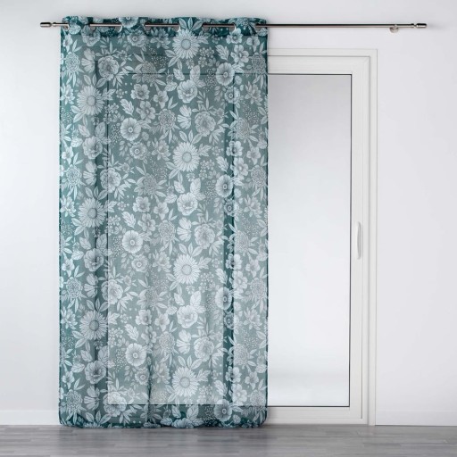 Perdea albastră din voal 140x280 cm Milady – douceur d'intérieur